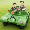 Double tank children's electric car Two-seat four-wheeled toy car can sit adult car Baby child charging car