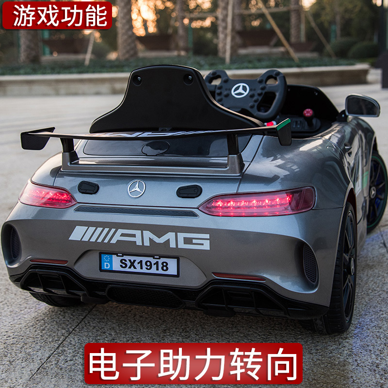 Benz Children's electric car four-wheel car can take people remote control toy car kids battery baby carrier baby sports car