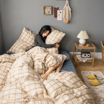 Total Teenage Girl Day Style Korean Minimalist Lace Strap Pure Cotton Full Cotton Ins Style Subbed Three pieces of four sets