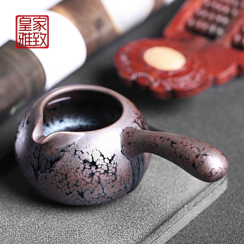 Jianyang Oil Drop Jianji Tea Top Side of Equal Cup Single Tea Sea Divider Large Ceramic Copper Top Cup