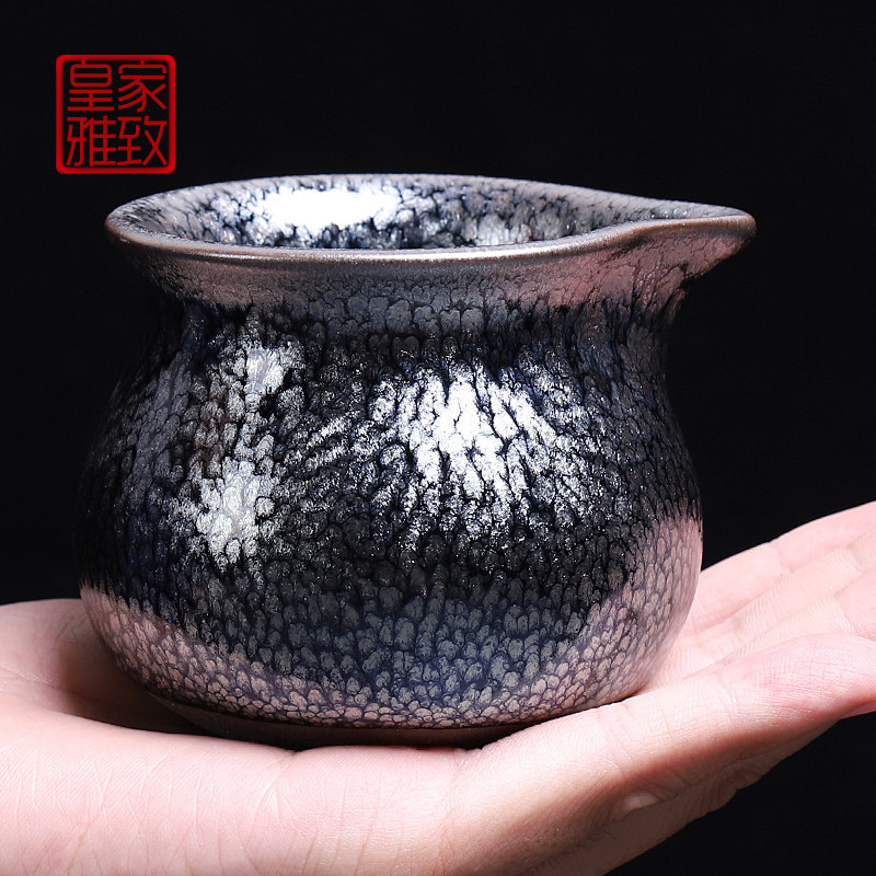 Jianyang Pure Handmade Building Fair Cup Single Iron Tire Sub tea Tea Ware ceramic Gongfu Tea with fair cup Tea Road accessories
