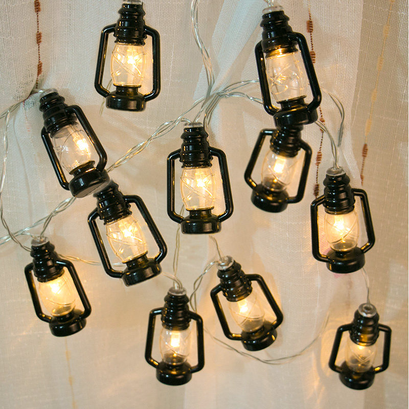 Cheese LoCoal Oil Lamp Retro Old-style Home Led Colorful nostalgia Old Shake of the same net Red Room Girl Hearts Arranged
