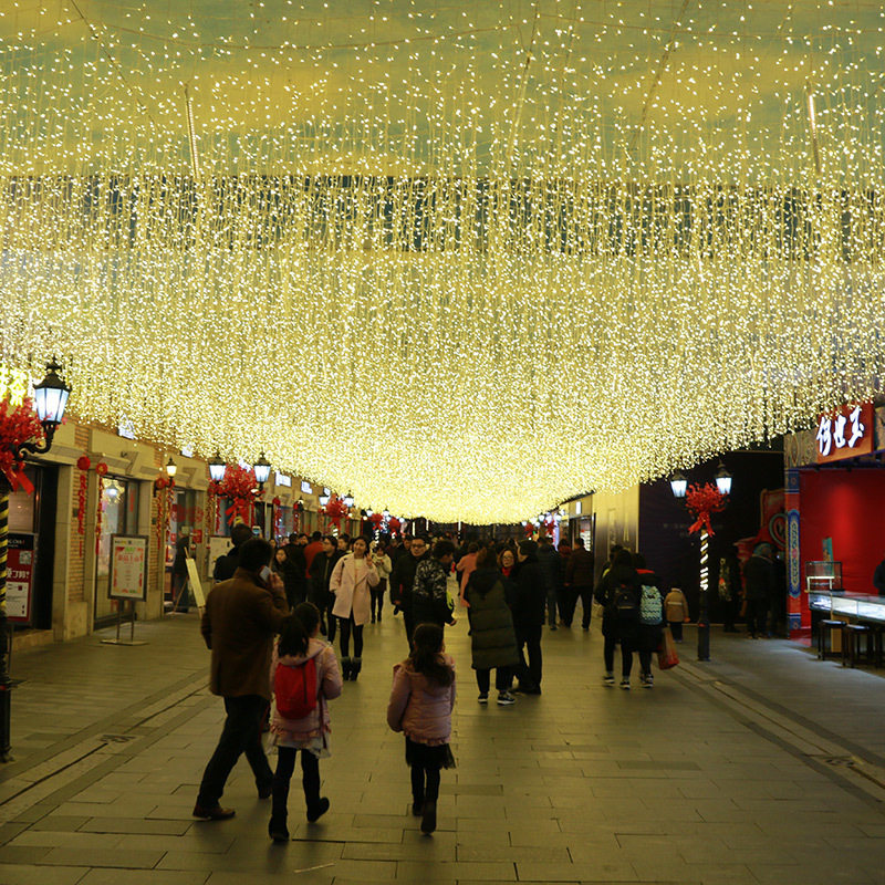 Cheese Loo Ice Strips Curtains Christmas light Lantern Carnivals The light of the Star Light main Podcast Background Decorative Outdoor Brightening Light