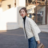 Демисезонный пуховик, куртка, в стиле Шанель