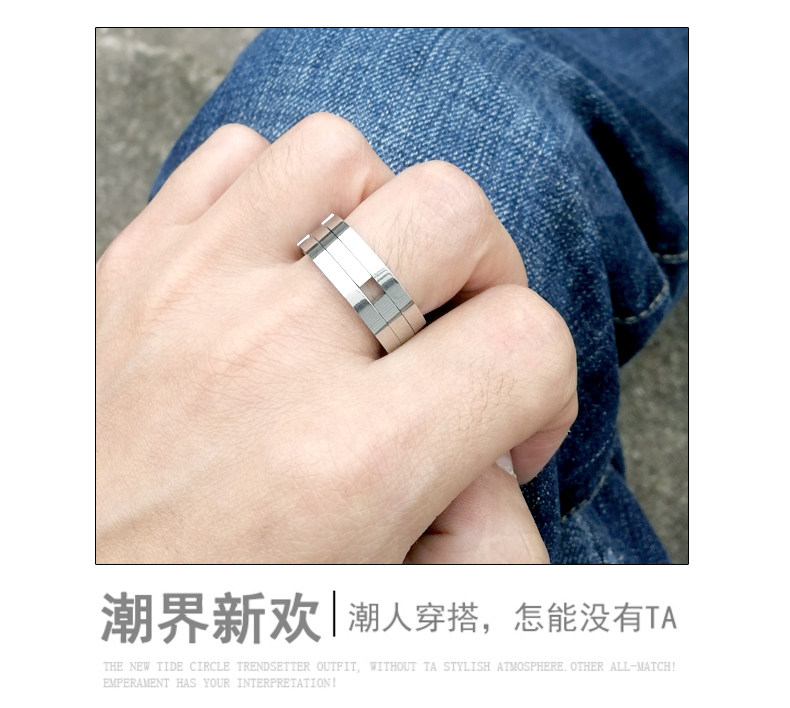 Bague mixte en Acier au titane - Ref 3087918 Image 11