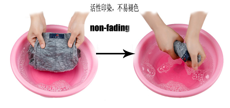 Đàn ông trung niên và lớn tuổi Quần đùi nam mã châu Âu để tăng chất béo và rắn màu modal cotton chất béo lỏng bốn góc tóm tắt sịp con voi