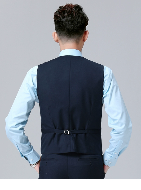 Bộ đồ công sở bốn mảnh Trung Quốc Bộ đồ công sở nam Quần áo sơ mi Quần vest Vest Bộ đồng phục bưu điện Xuân-Thu Mới