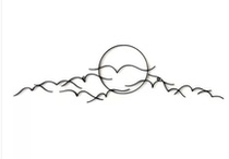 Brief Modern Creative Iron Art Wall Decoration Pendant Wall Decoration Wall Hanging Decoration Home Living Room 3D Solid Background Decoration