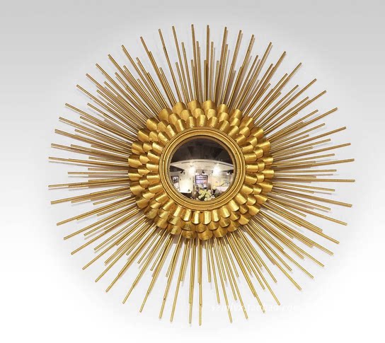 Eurostyle Iron Art Sunglasses Wall-mounted Decoration Living Room Beauty Home Bar Hotel Creative Mirror-Like Room Wall Decoration