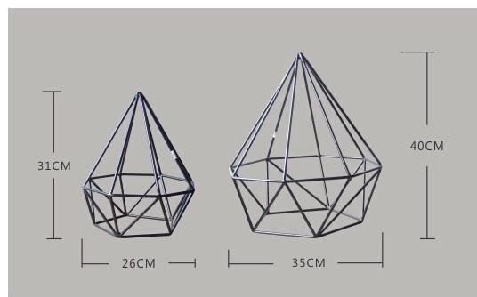 Creative iron craft gift decoration accessories soft ornaments hotel diamond parts special prices