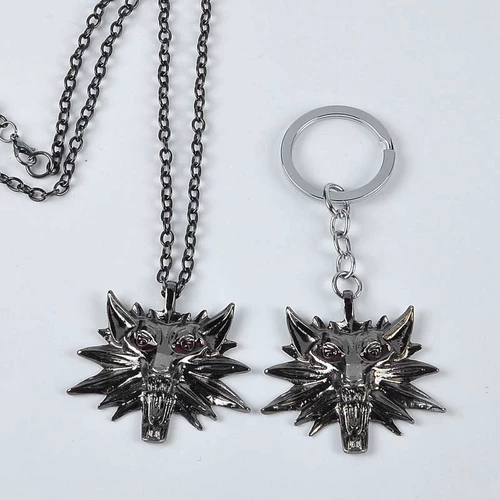 Игровое аниме, окружающее ожерелье Ведьмак -Ведьмак 3 Волного Терминала, ожидая охотничьего демона сумасшедшая охота на шар