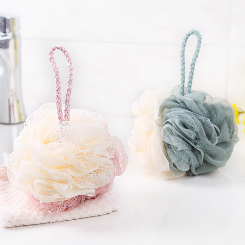 Large bath bath ball Bath ball Cute girl rub bath rub back foaming bath bath flower color bath towel