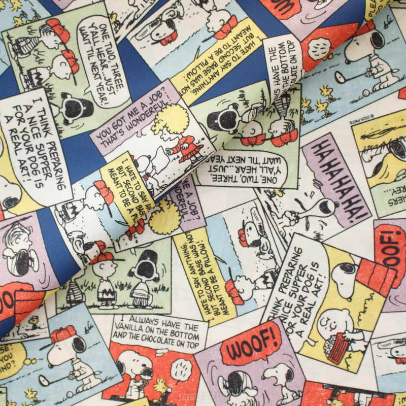 Half a Meter in Stock Snoopy Comic Polyester Fabric Japanese Cartoon Fabric Half a Meter in Stock Snoopy Comic Polyester Fabric Japanese Cartoon Fabric