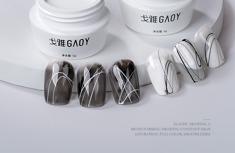2026 Gaoy Metallic Silk Drawing Gel for Nail Design - Detail image 2
