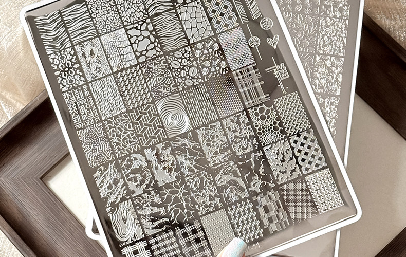 Gaoy Nail Stamping Plate Butterfly Lace Floral Patterns - Detail image 2