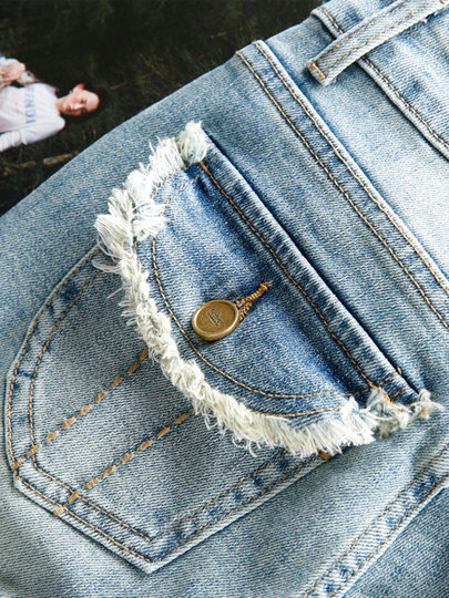 Flared Jeans for Women, Slim Fit, Stretchy, High-Waisted, Butt-Lifting, 2026 Spring New Style, Light Blue, Petite Flared Pants