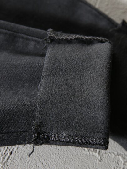 High-Waisted Skinny Jeans for Women, Slim Fit, 2025 Autumn New Style, Stretchy, Tight-Fitting, Black, Petite, Cropped Pencil Pants