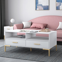Nordic coffee table TV cabinet combination modern minimalist small apartment living room multi-functional tea table economical tea table