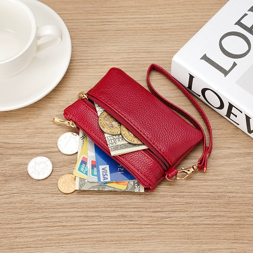 Модный кошелек, ультратонкая сумка через плечо, короткая маленькая маленькая сумка клатч, бумажник, монеты, небольшая сумка, сумка на запястье, в корейском стиле