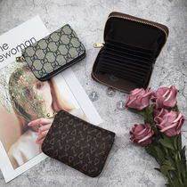 Card bag female Korean version mini cute simple European and American hand-held coin purse multi-card position male large capacity style card bag tide