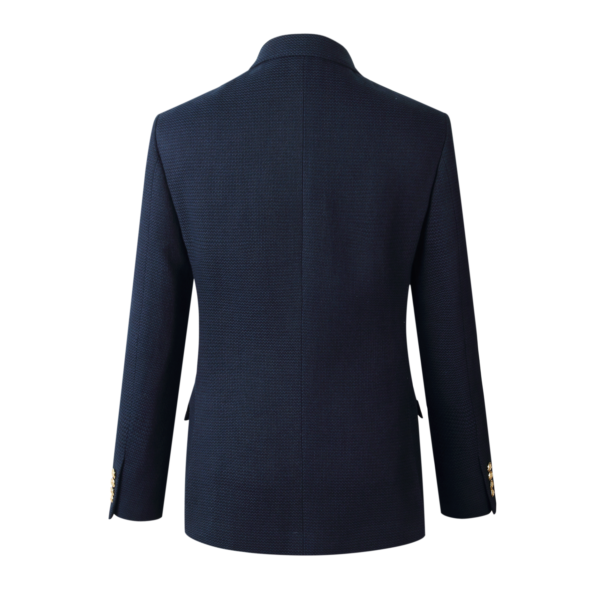 GIEVES CHARLES Nhật Bản Nhập khẩu Kuroki thuộc da Denim Limited Edition Hải quân Blazer Suit Casual