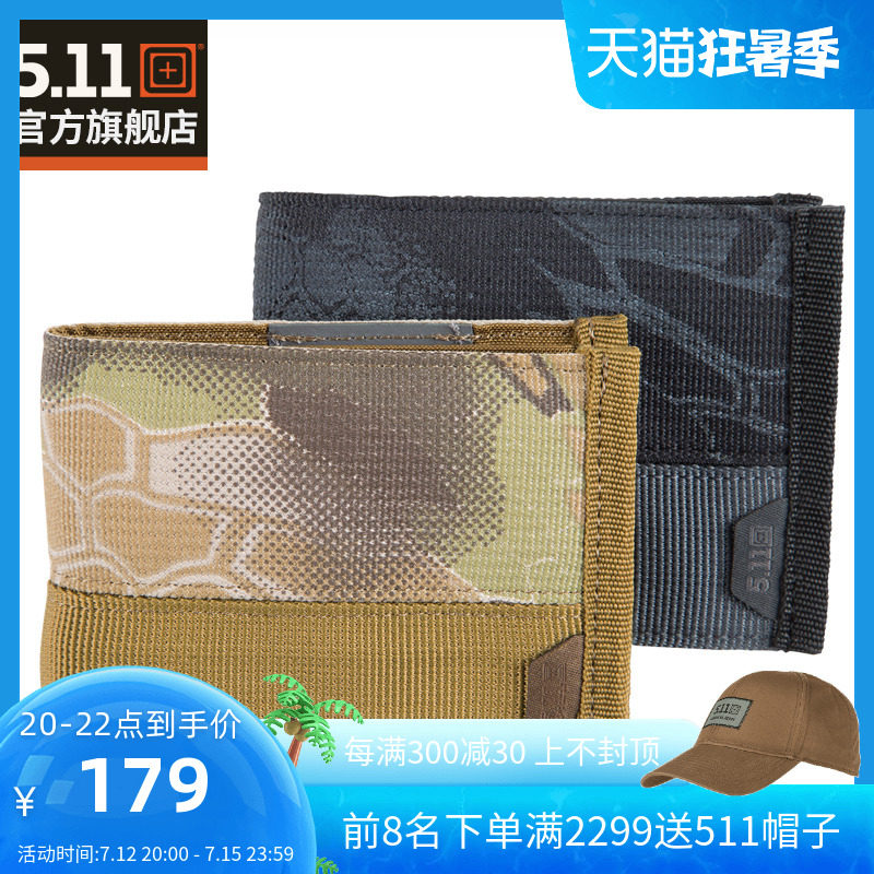 5.11 Military Fan Wallet 511 Tactical Wallet Outdoor Military Fan Wallet Fold Wallet Short Wallet 56405