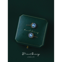 Freshwater round pearl earrings 14K gold flawless earrings simple earrings to send girlfriend jewelry