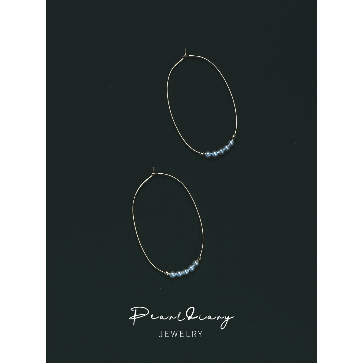 Pearl Log 18K Gold Earrings Fresh Water Pearl Earbuds Earbuds Ear Pendant Women Positive Round Extremely Light Pearl Earrings