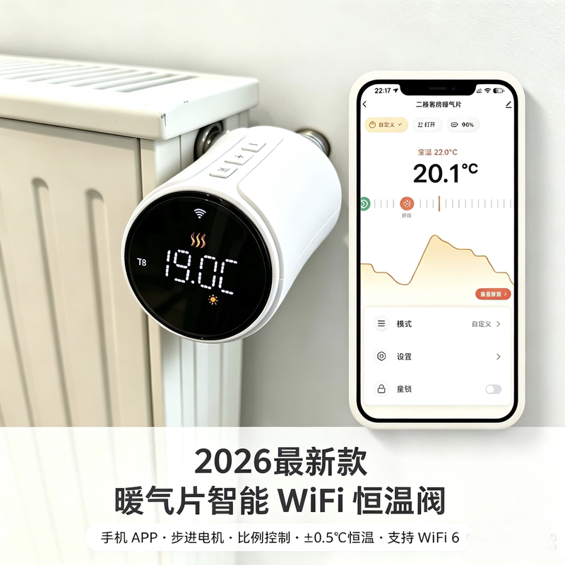 Braus Flagship Radiator Smart Thermostat Automatic Temperature Control Valve Mobile Phone Wifi Constant Temperature Timing Energy Saving Braus Flagship Radiator Smart Thermostat Automatic Temperature Control Valve Mobile Phone Wifi Constant Temperature Timing Energy Saving