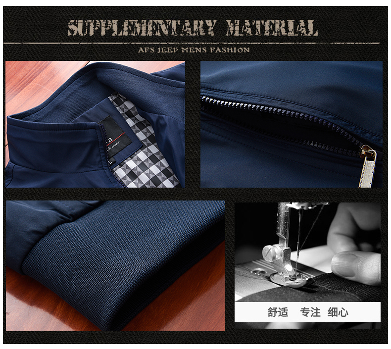 Mùa thu trung niên nam áo khoác mỏng cha áo khoác lỏng kinh doanh nam giản dị mùa xuân và mùa thu áo khoác áo khoác hoodie nam