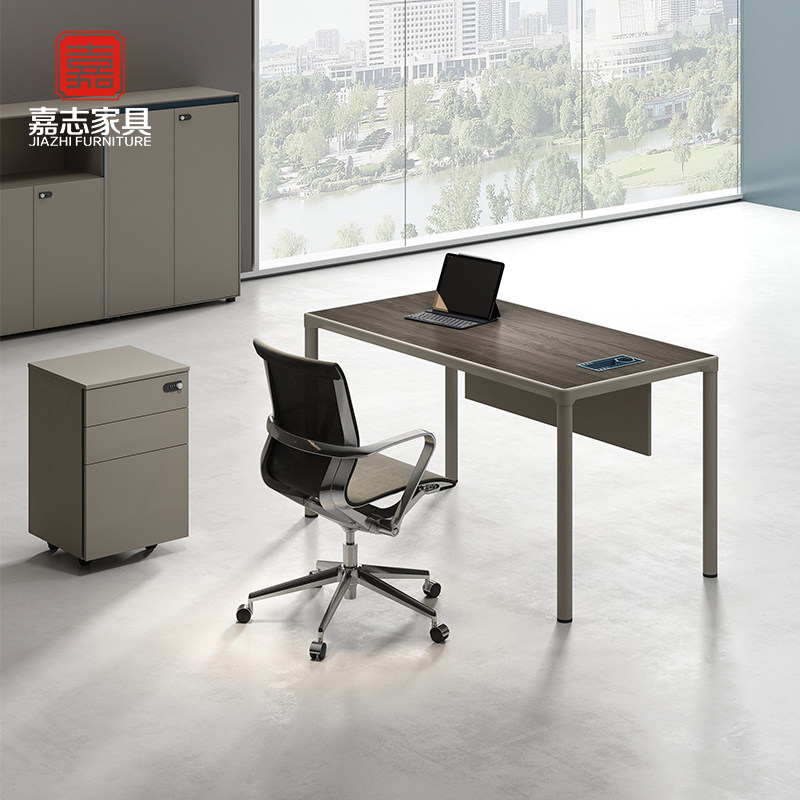 Design Company Competent Manager Desk Brief Modern Boss Table And Chairs Combination Light Extravagant Single Office Furniture