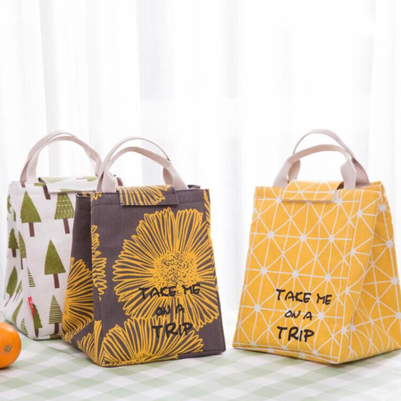 Insulation Lunch Box Bag handbag Han version Fresh Lunch Bag water Meal Bag Insulation Bag Aluminum Foil Thickened Lunchbox Bag