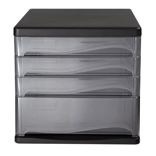 Qi xin b2246 настольный файл файловой шкаф шкаф для хранения данных пластиковый ящик шкаф в офис четырех -слой без блокировки