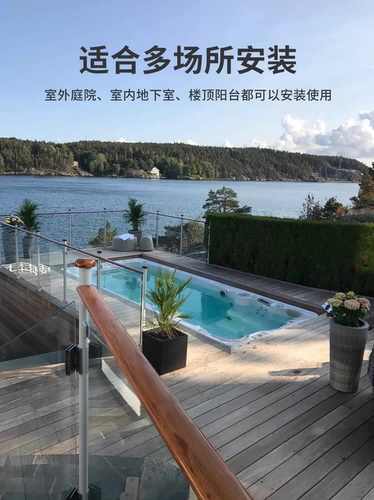 Умная постоянная температура бассейн -бассейн Villa Family Private Private Bool Infinite Integrated Medical Machine Machine Surfing Countrent