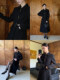 Xxning Rich Lady Style Lapel Waist-Cinching Woolen Coat, Autumn Chanel-Inspired High-End Designer Jacket