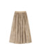 Xxning French-Style Pleated Printed Skirt for Women, New Winter High-Waisted Slimming A-Line Elegant Mid-Length Skirt