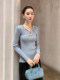 Xxning French-Style Sequin Hollow-Out Knit Top for Women 2025 Autumn and Winter Elegant and Stunning Pure Desire Style Sweater