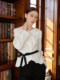 Xxning French-Style Wavy Edge Top and Casual Pants Set for Women, High-End and Elegant, Waist-Cinching Two-Piece Set