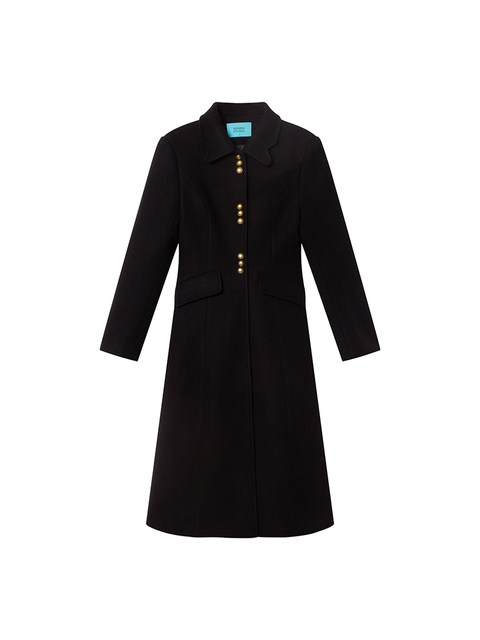 Xxning Rich Lady Style Lapel Waist-Cinching Woolen Coat, Autumn Chanel-Inspired High-End Designer Jacket
