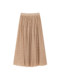 Xxning Textured Wrinkled Pleated Skirt for Women, New Autumn and Winter Style, Elegant High-Waisted A-Line Umbrella Skirt, Mid-Length Skirt