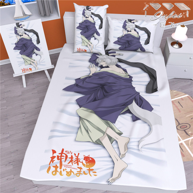Qi girl Yuanjie Shenba Wei ANIME surrounding DIY custom bed linen quilt cover four-piece blanket set