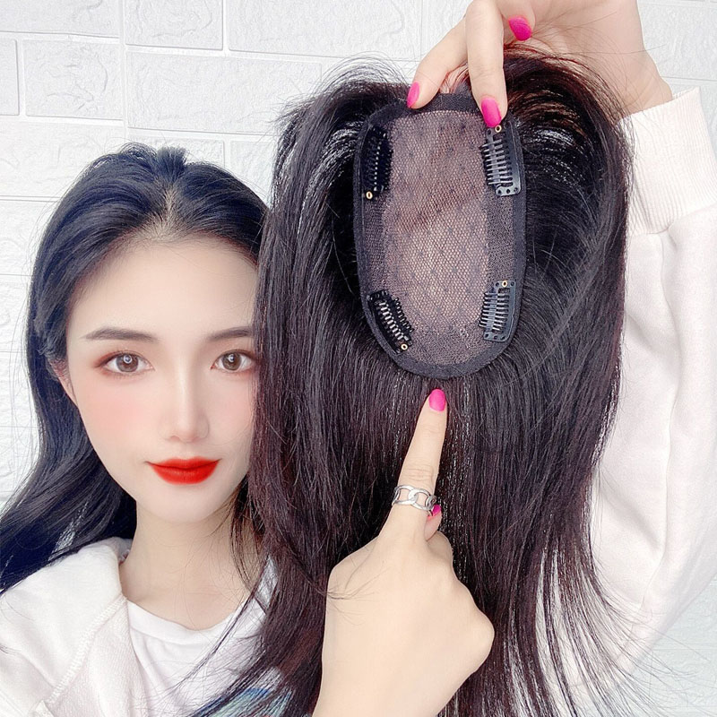 Air Bangs hair patch wig Female cover white hair overhead natural hair patch Increase hair volume incognito Natural thin
