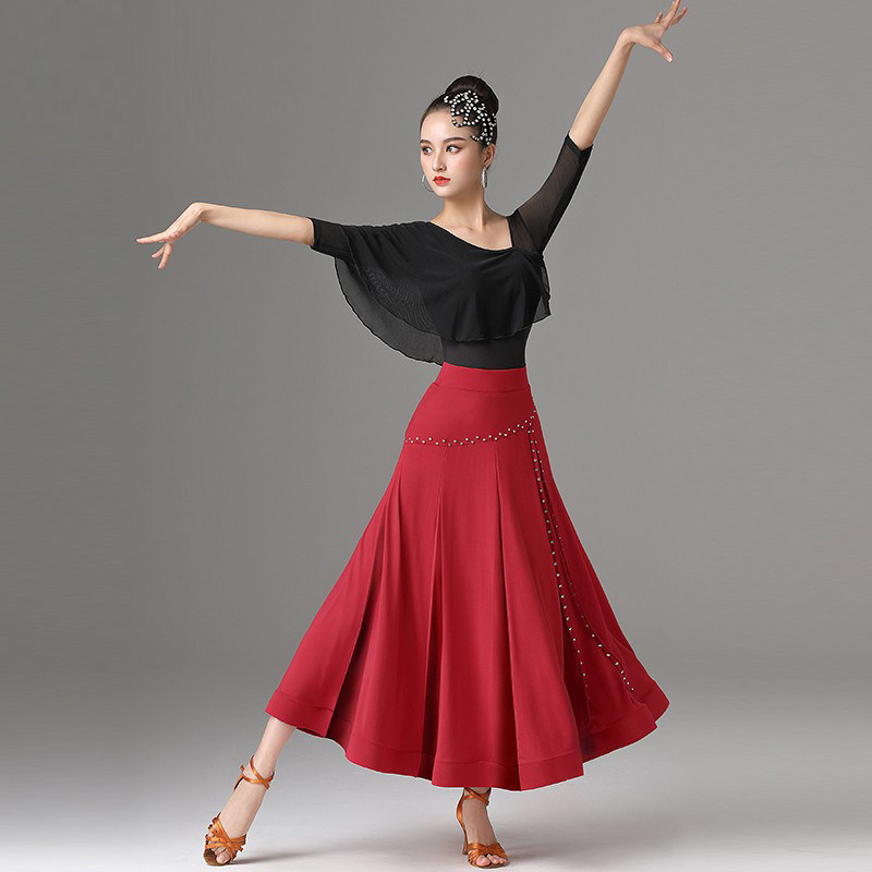 Meizicai modern dance dress new competition performance out clothing national standard friendship waltz dance half body swing