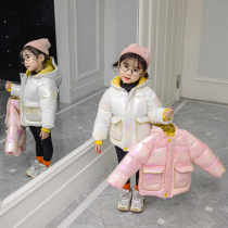 Girls cotton clothes 2019 new Korean winter clothes childrens foreign style short down cotton clothes little girls cotton jackets for children
