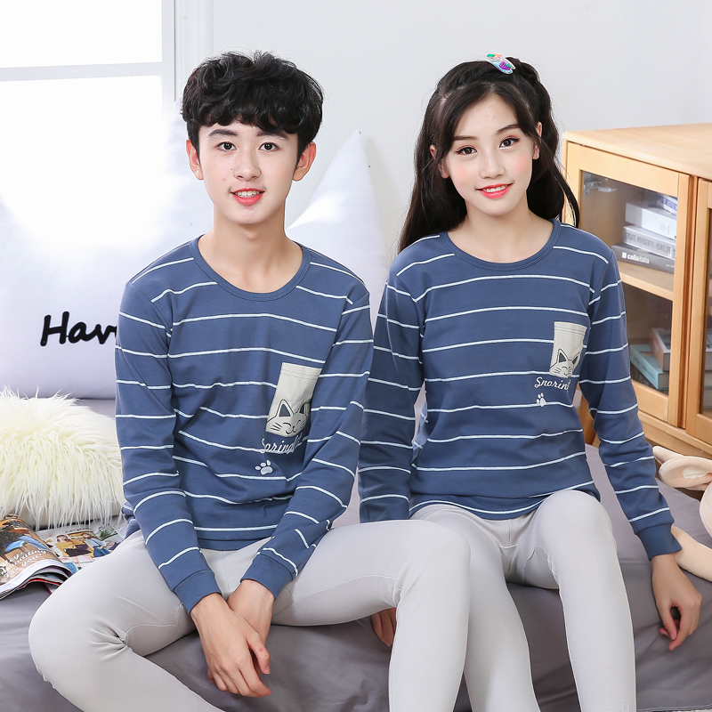 Childrens mùa thu quần áo bộ đồ lót cotton mùa xuân mùa thu / mùa đông nam 3-15 tuổi và phụ nữ trong các trẻ em lớn quần mùa thu thiết bông.