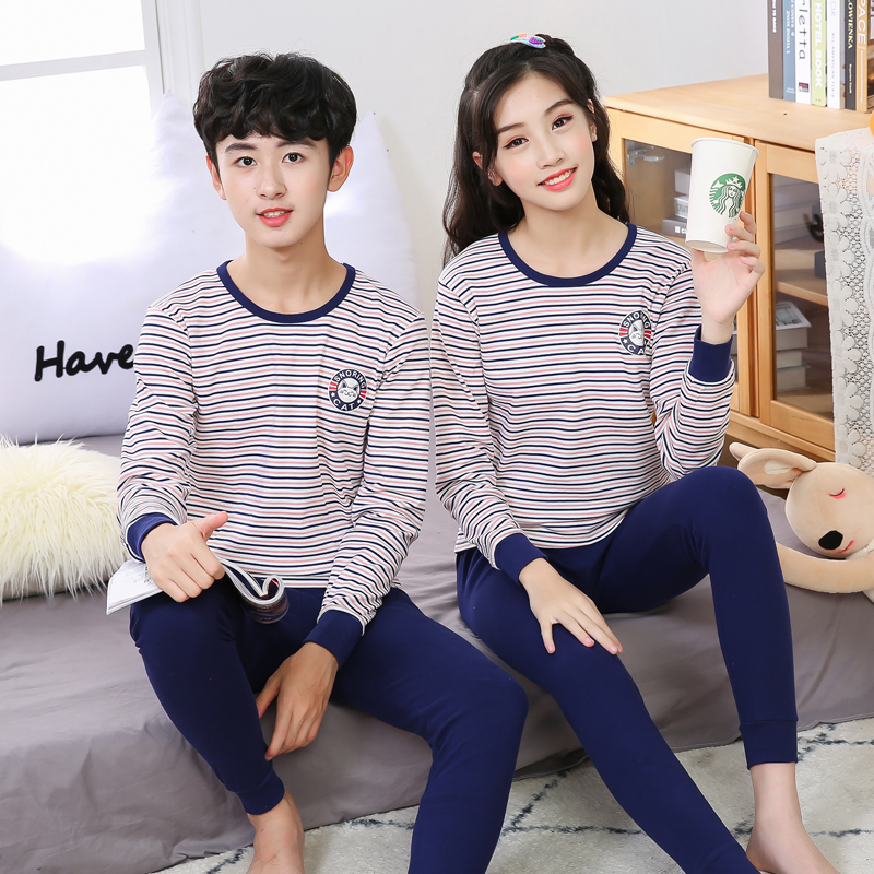 Childrens mùa thu quần áo bộ đồ lót cotton mùa xuân mùa thu / mùa đông nam 3-15 tuổi và phụ nữ trong các trẻ em lớn quần mùa thu thiết bông.