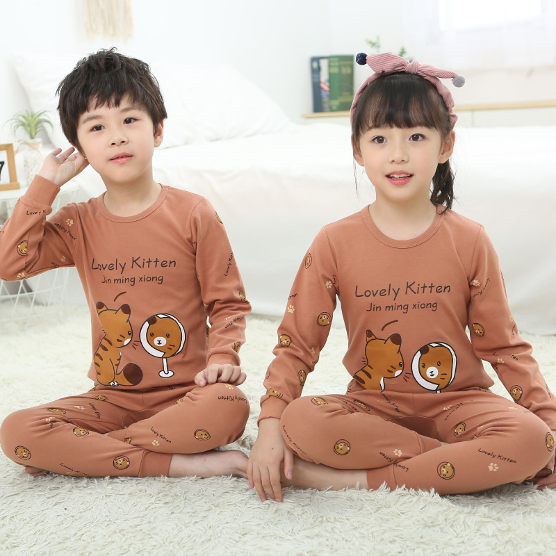 trường tiểu học childrens quần bông đồ lót bộ quần áo cô gái mùa thu mùa thu cô gái trong con bông áo len bông bông lớn.