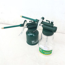  Jinya high pressure transparent oil jug 250ml plastic iron shell metal hose Oil gun oiler refueling jug