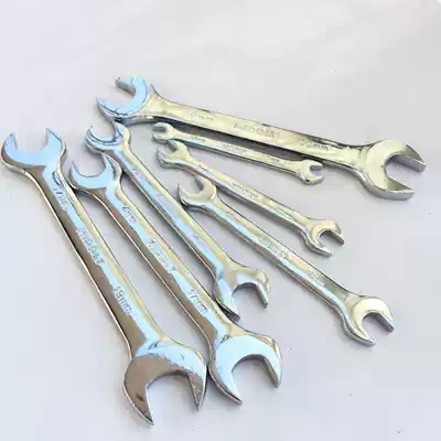 Mirror polished dumb wrench Double-headed dumb wrench set Open wrench set set hard wrench board