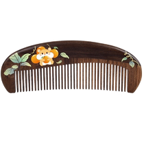 Carpenter Tans new gift box Xiangshi Orange natural wood comb womens comb massage comb scalp meridian hair care comb